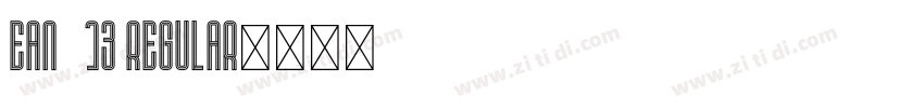 EAN   13 Regular字体转换
